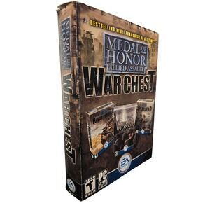 EA GAMES Medal of Honor Allied Assault War Chest PC Game CD ROM Expansion Packs